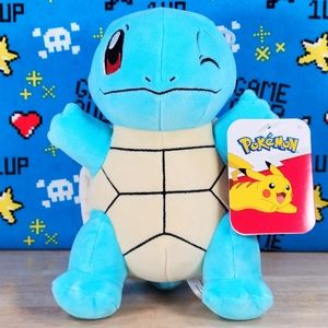 Pokemon Winking Squirtle 8" Nintendo Video Gaming Collectible Toy Plush NWT